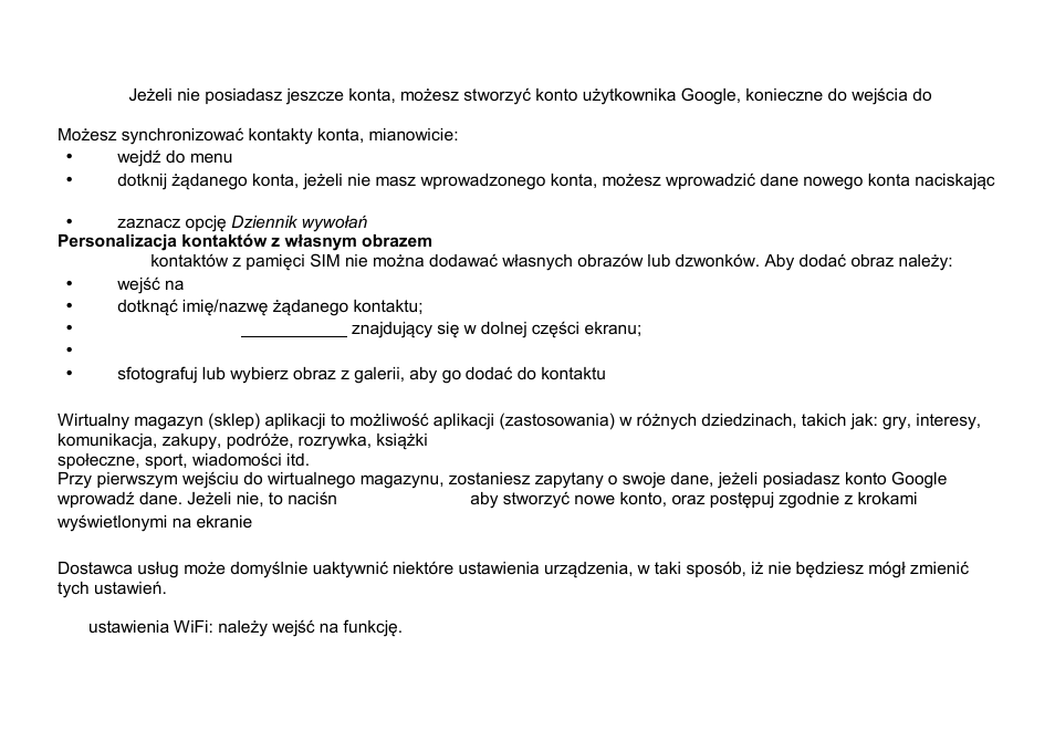 51 pl, Google play store, Ustawienia | Allview X4 Soul Style User Manual | Page 51 / 69