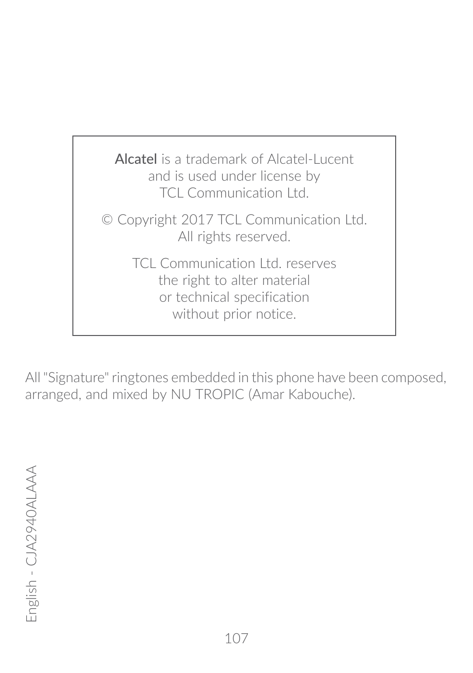 Alcatel A5 LED 5085Y User Manual | Page 55 / 55
