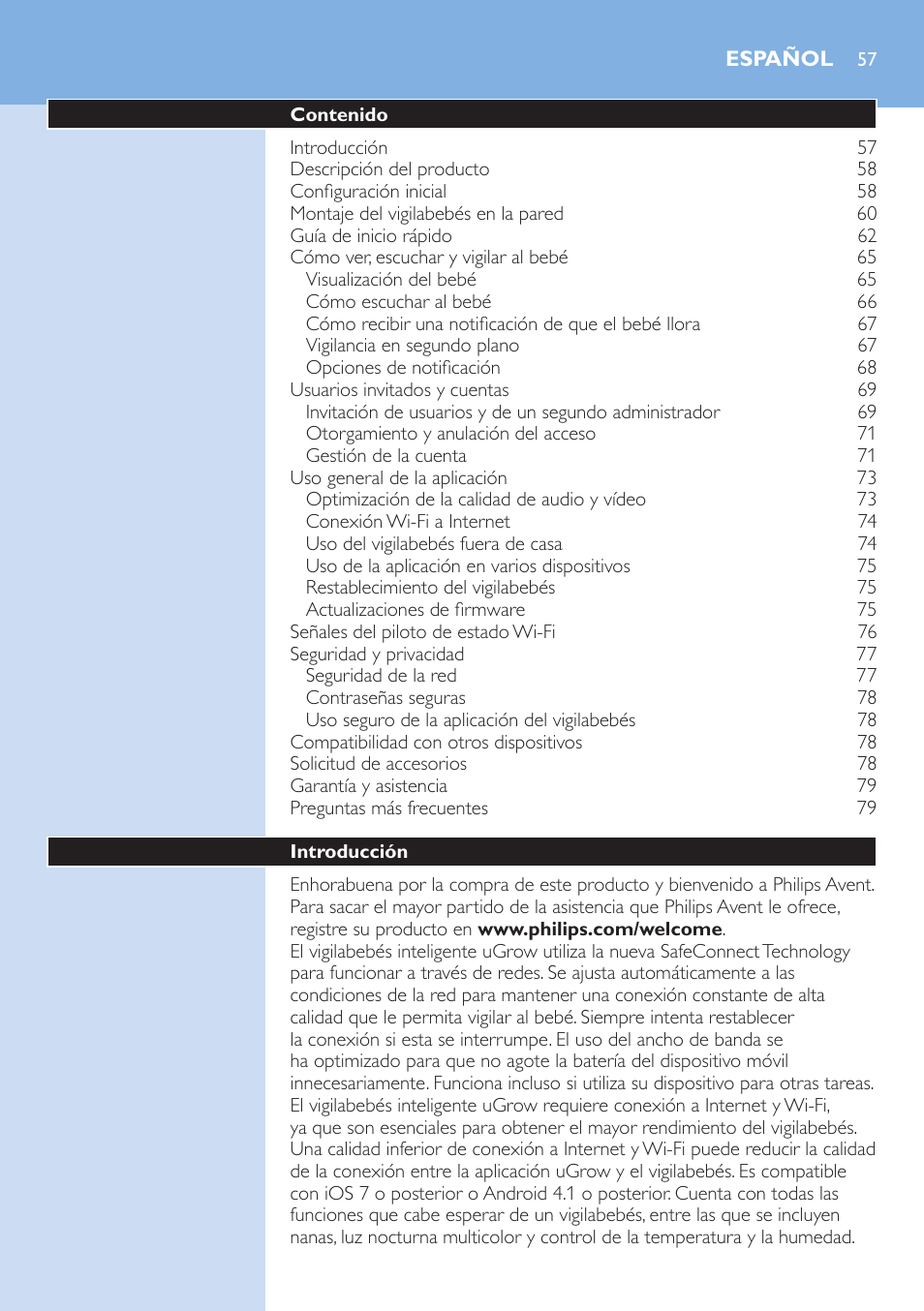 Español, Español 5 | Philips SCD860/05 User Manual | Page 57 / 194