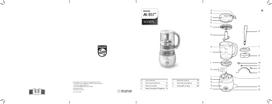 Philips AVENT SCF875/01 User Manual | 170 pages