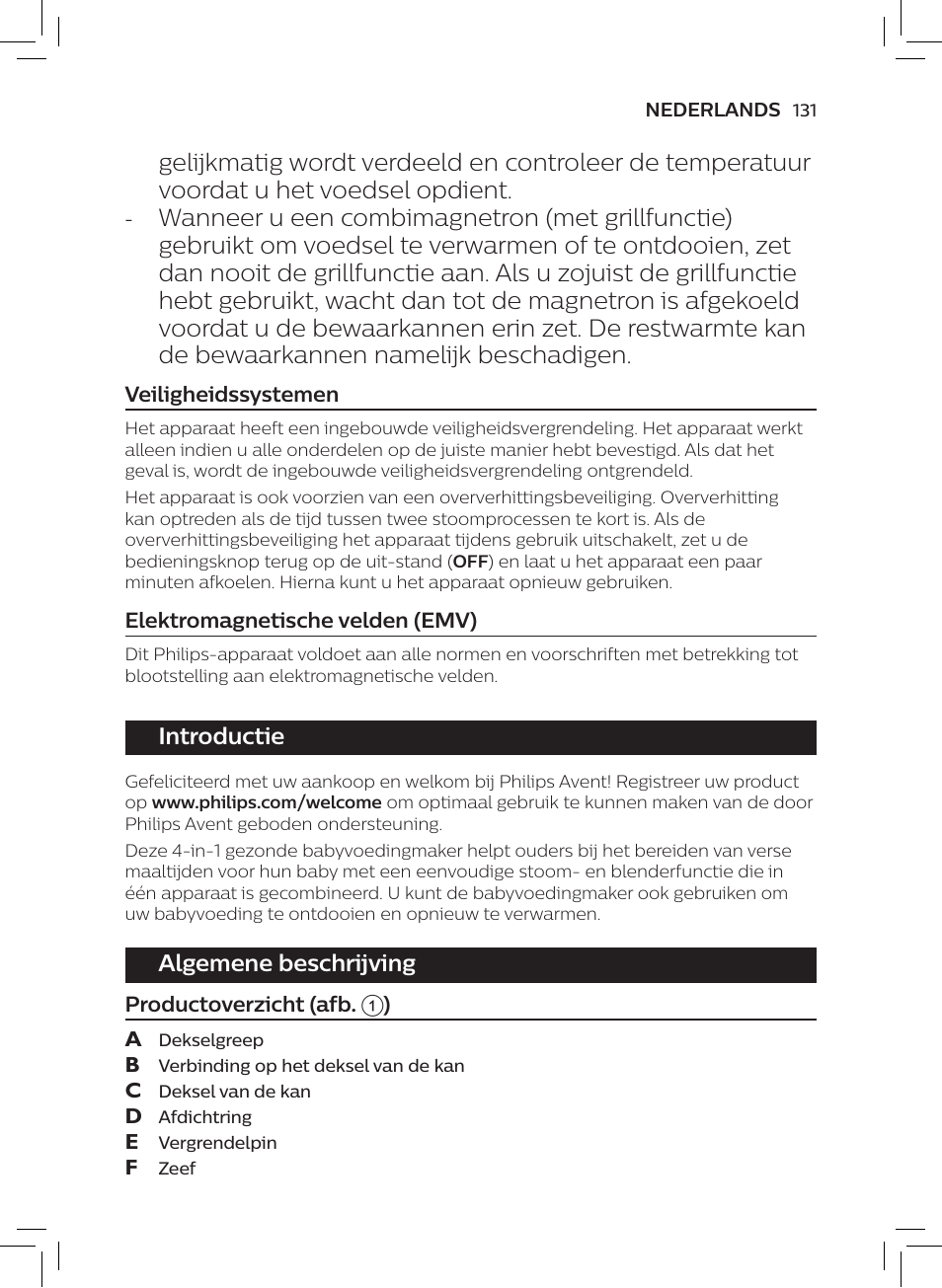 Philips AVENT SCF875/01 User Manual | Page 133 / 170