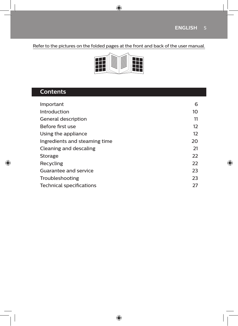 Philips AVENT SCF875/01 User Manual | Page 3 / 50
