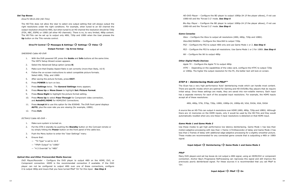 DVDO VP50 User Manual | Page 11 / 26