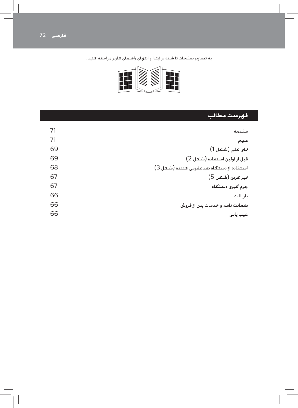 ﺐﻟﺎﻄﻣ ﺖﺳﺮﻬﻓ | Philips AVENT SCF922 User Manual | Page 70 / 70