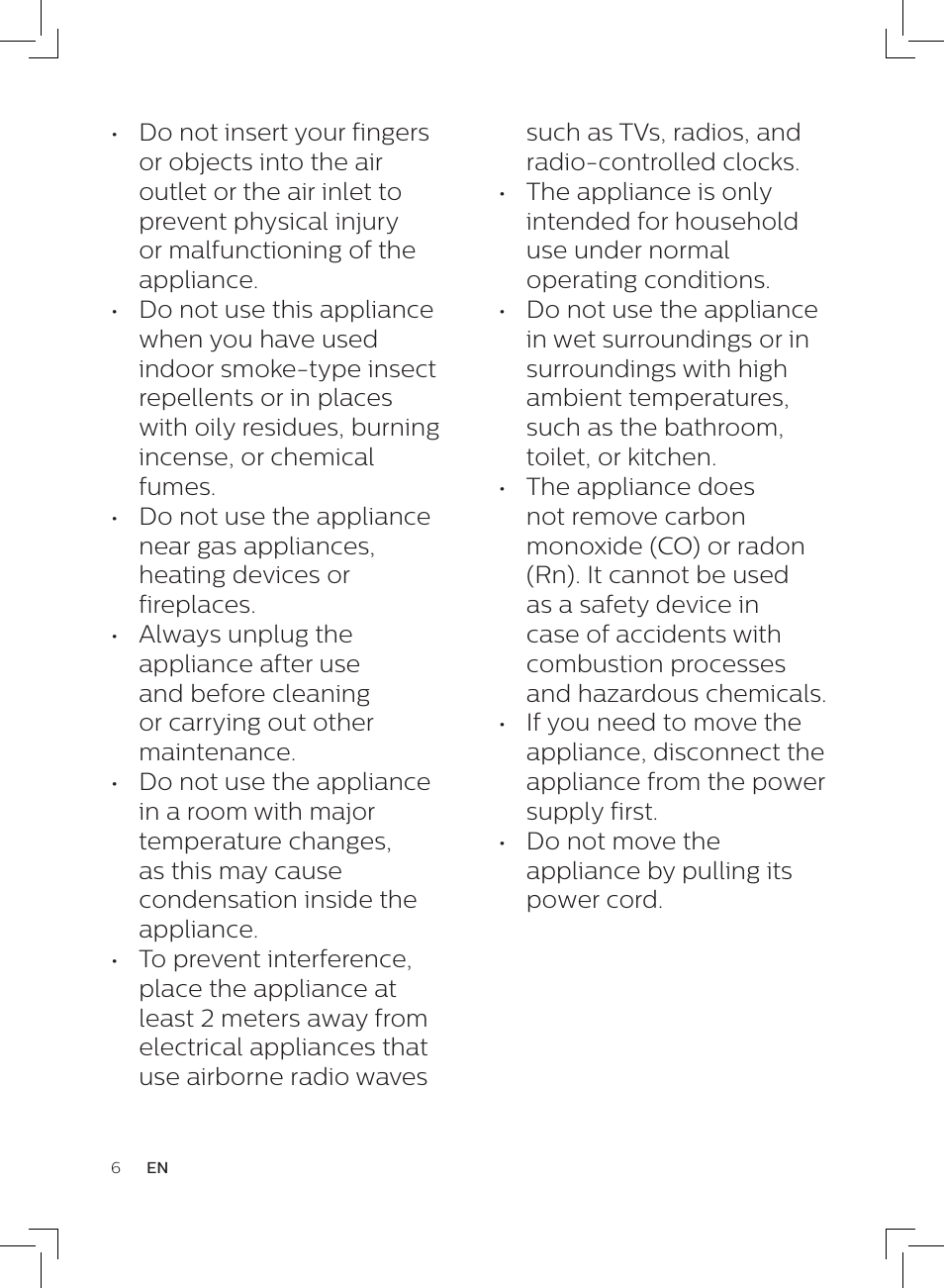 Such as tvs, radios, and radio-controlled clocks | Philips AC3256/30 User Manual | Page 6 / 84