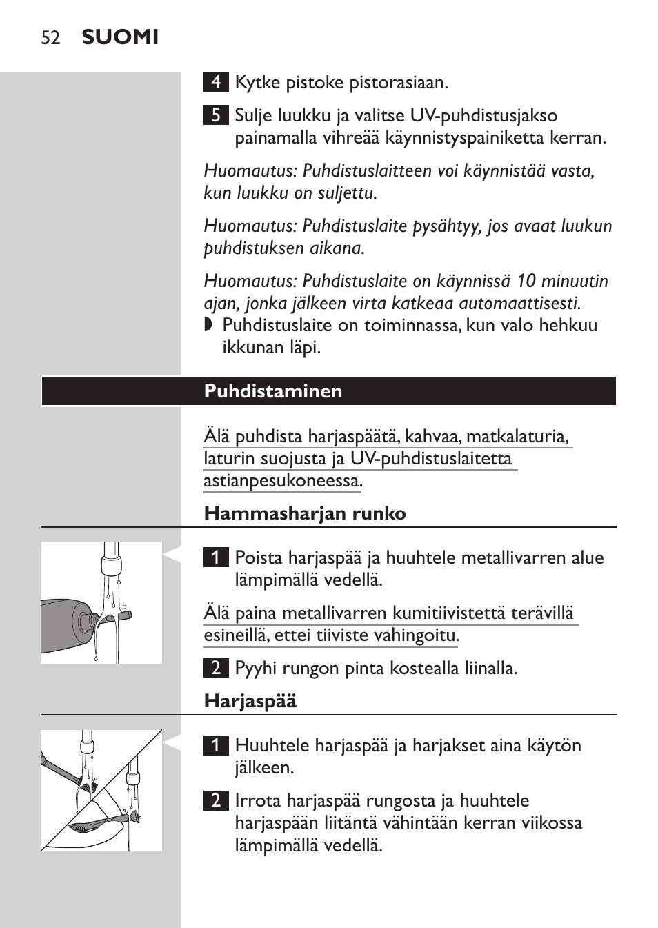 Philips HX9172/10 User Manual | Page 52 / 92