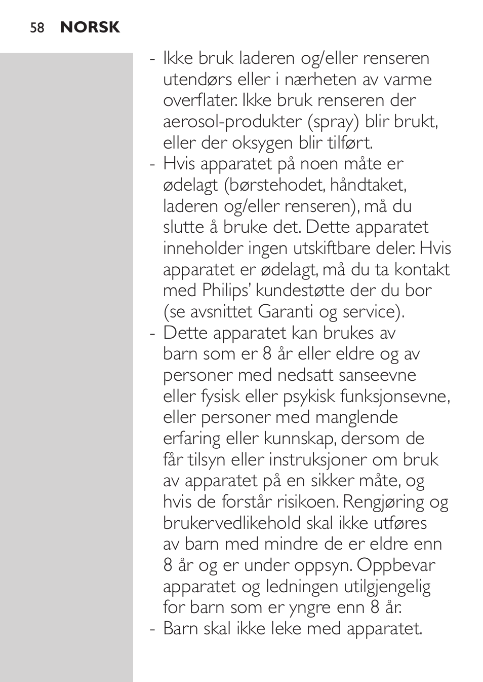 Philips HX9172/10 User Manual | Page 58 / 92