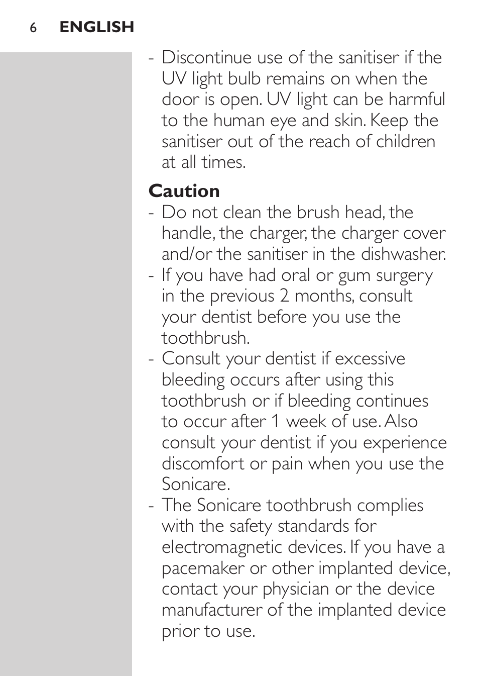 Philips HX9172/10 User Manual | Page 6 / 92