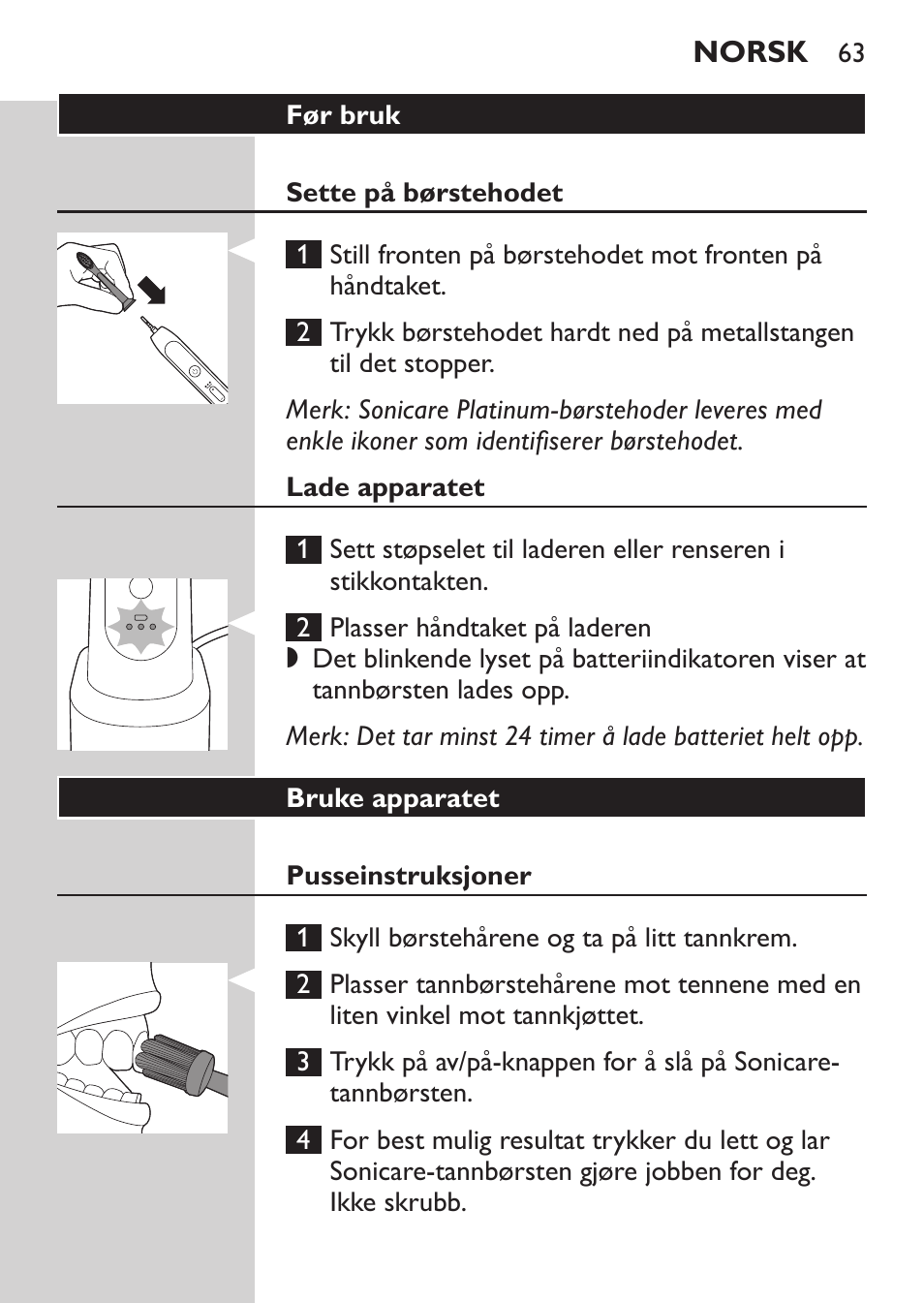 Philips HX9172/10 User Manual | Page 63 / 92