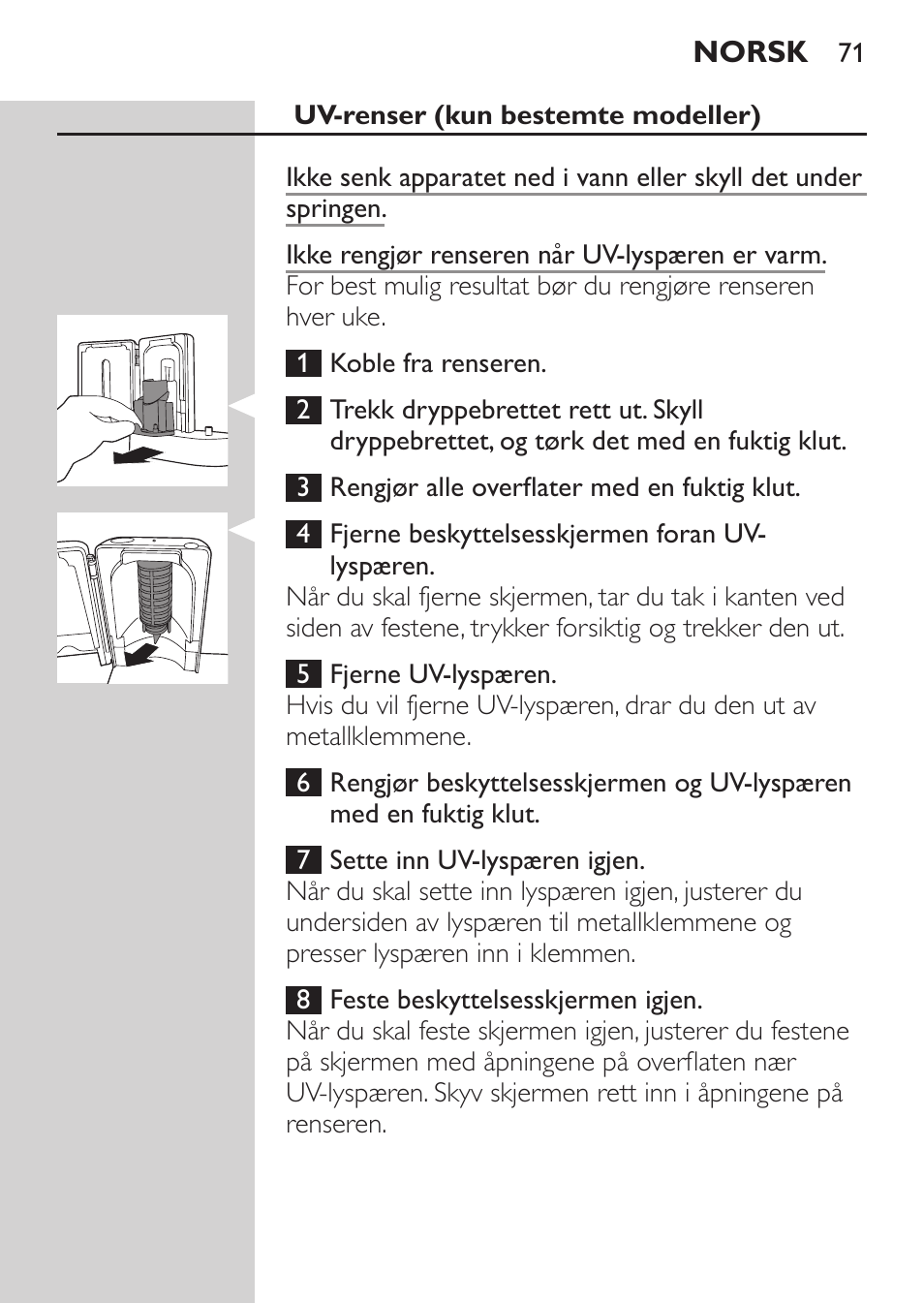 Philips HX9172/10 User Manual | Page 71 / 92
