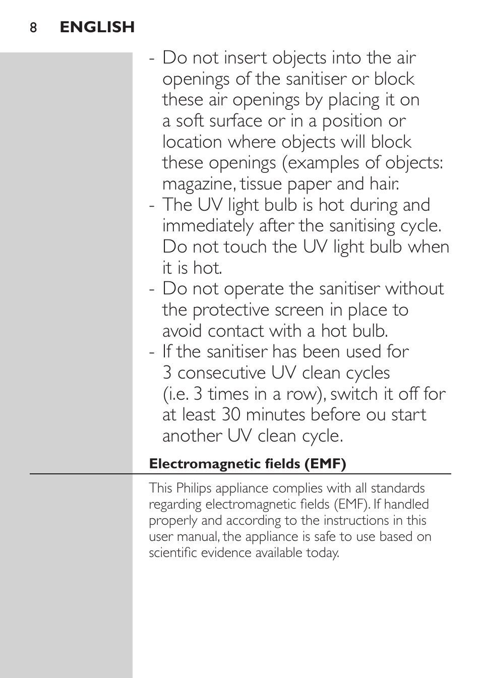 Philips HX9172/10 User Manual | Page 8 / 92