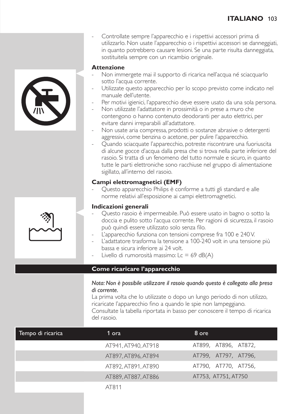 Philips AT899/06 User Manual | Page 103 / 186