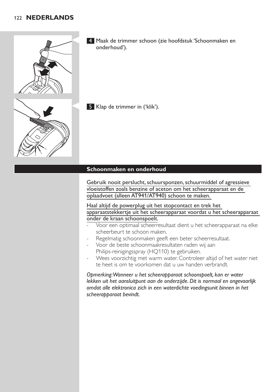 Philips AT899/06 User Manual | Page 122 / 186