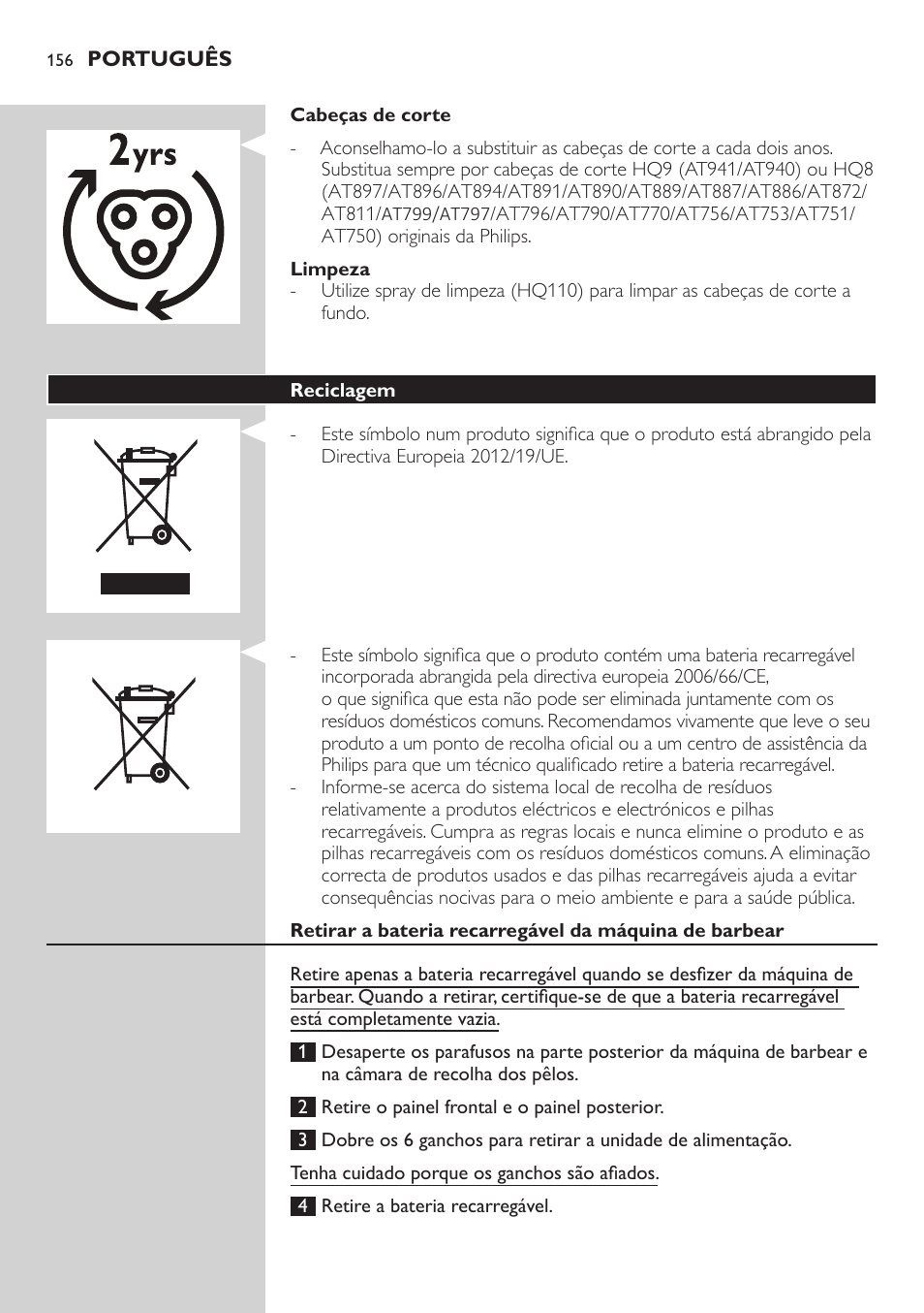 Philips AT899/06 User Manual | Page 156 / 186