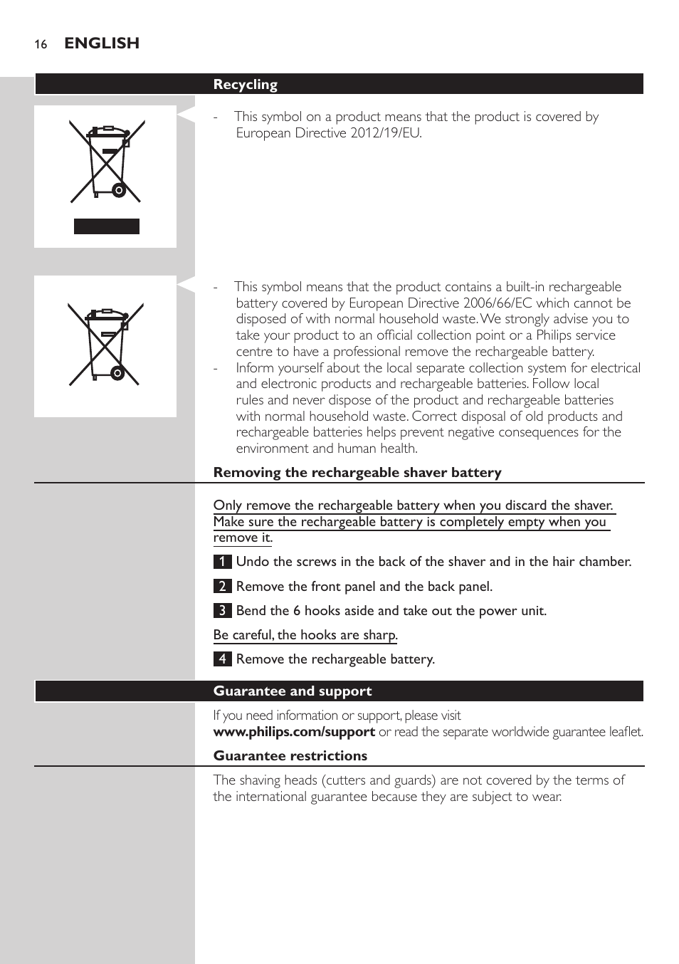 Philips AT899/06 User Manual | Page 16 / 186