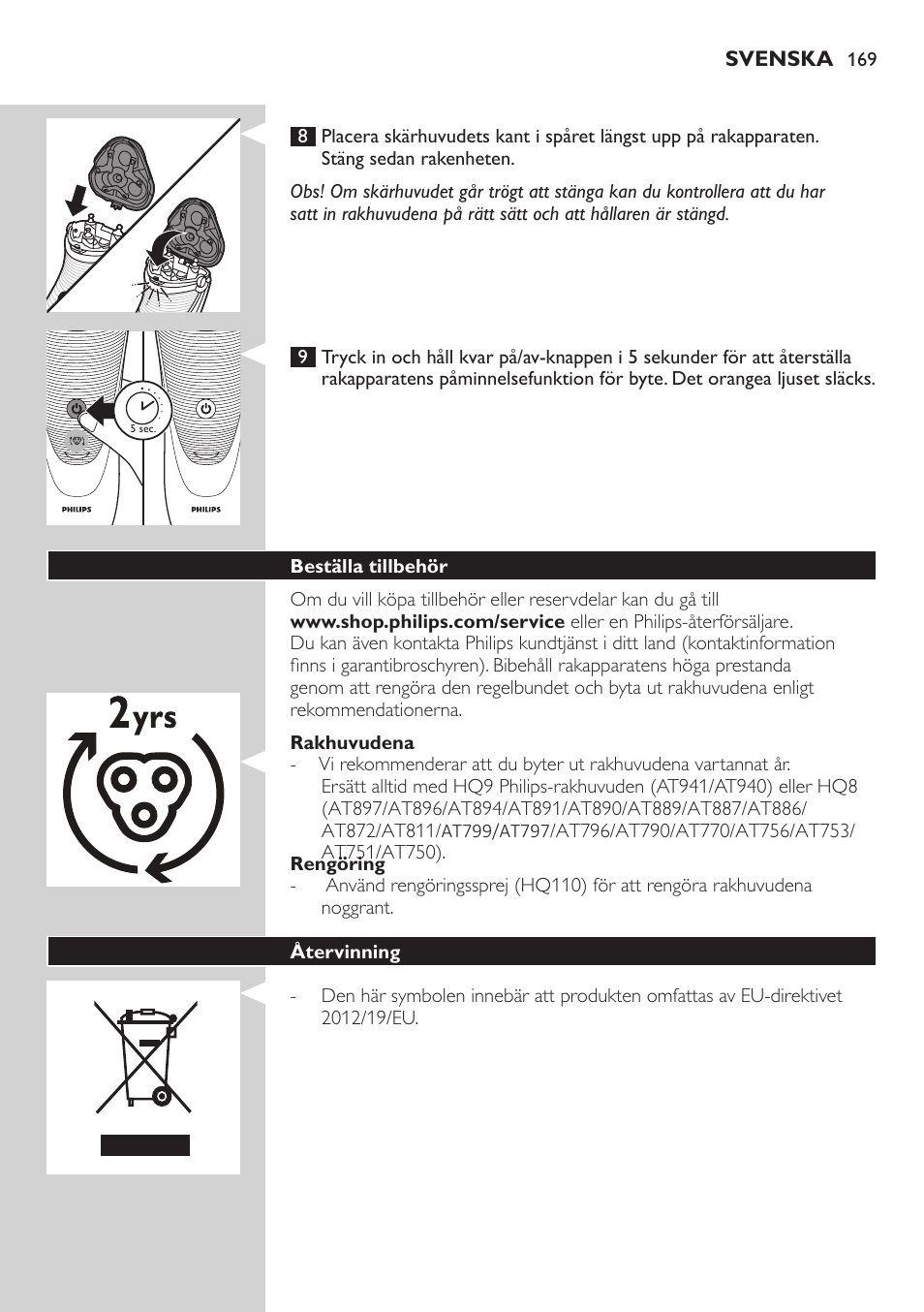 Philips AT899/06 User Manual | Page 169 / 186