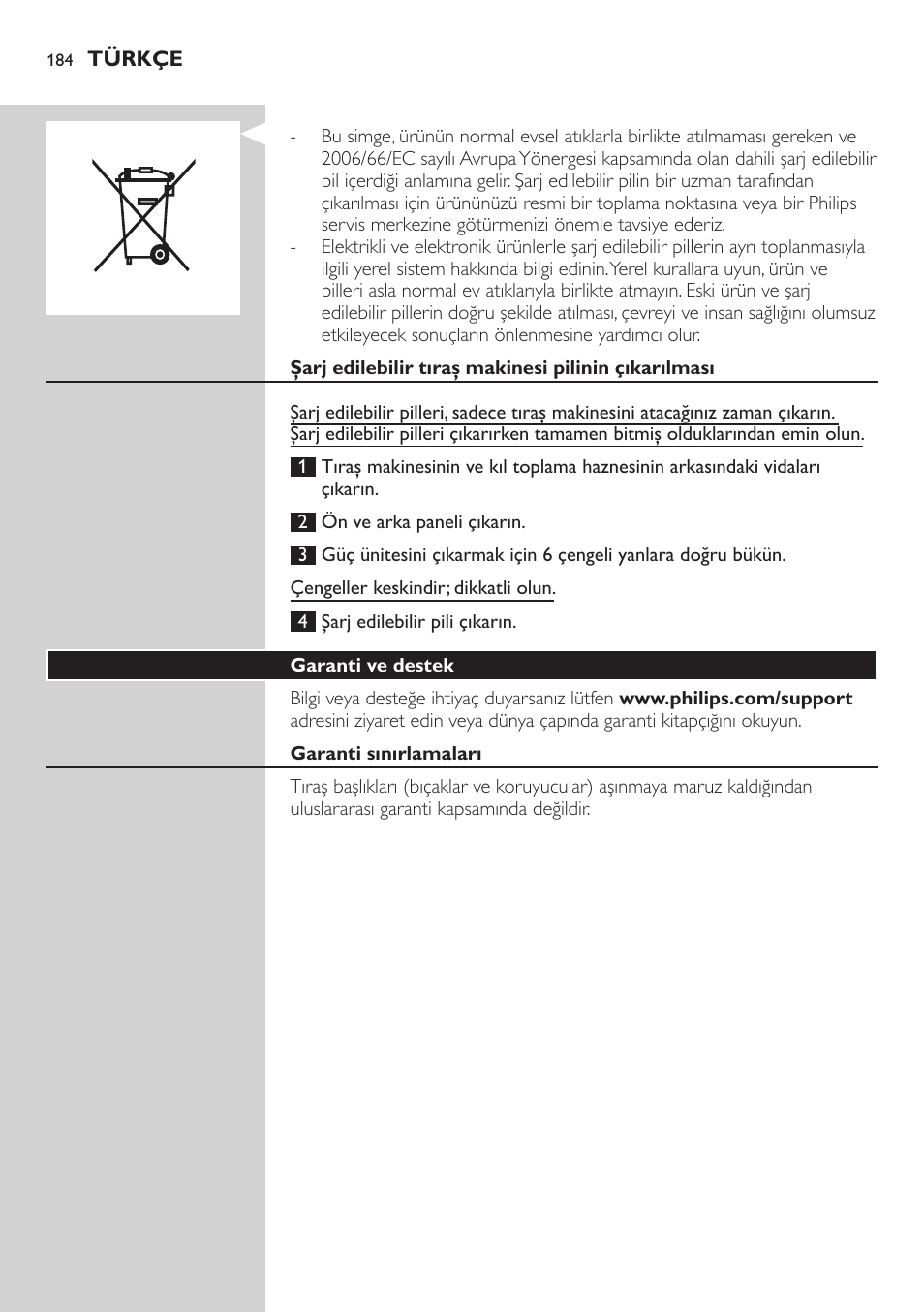 Philips AT899/06 User Manual | Page 184 / 186