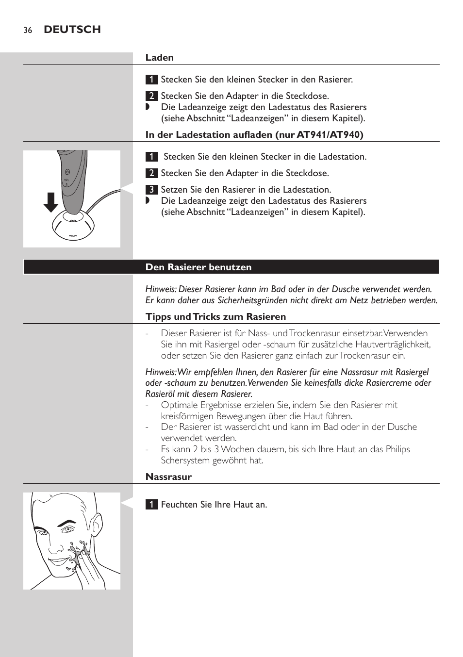 Philips AT899/06 User Manual | Page 36 / 186