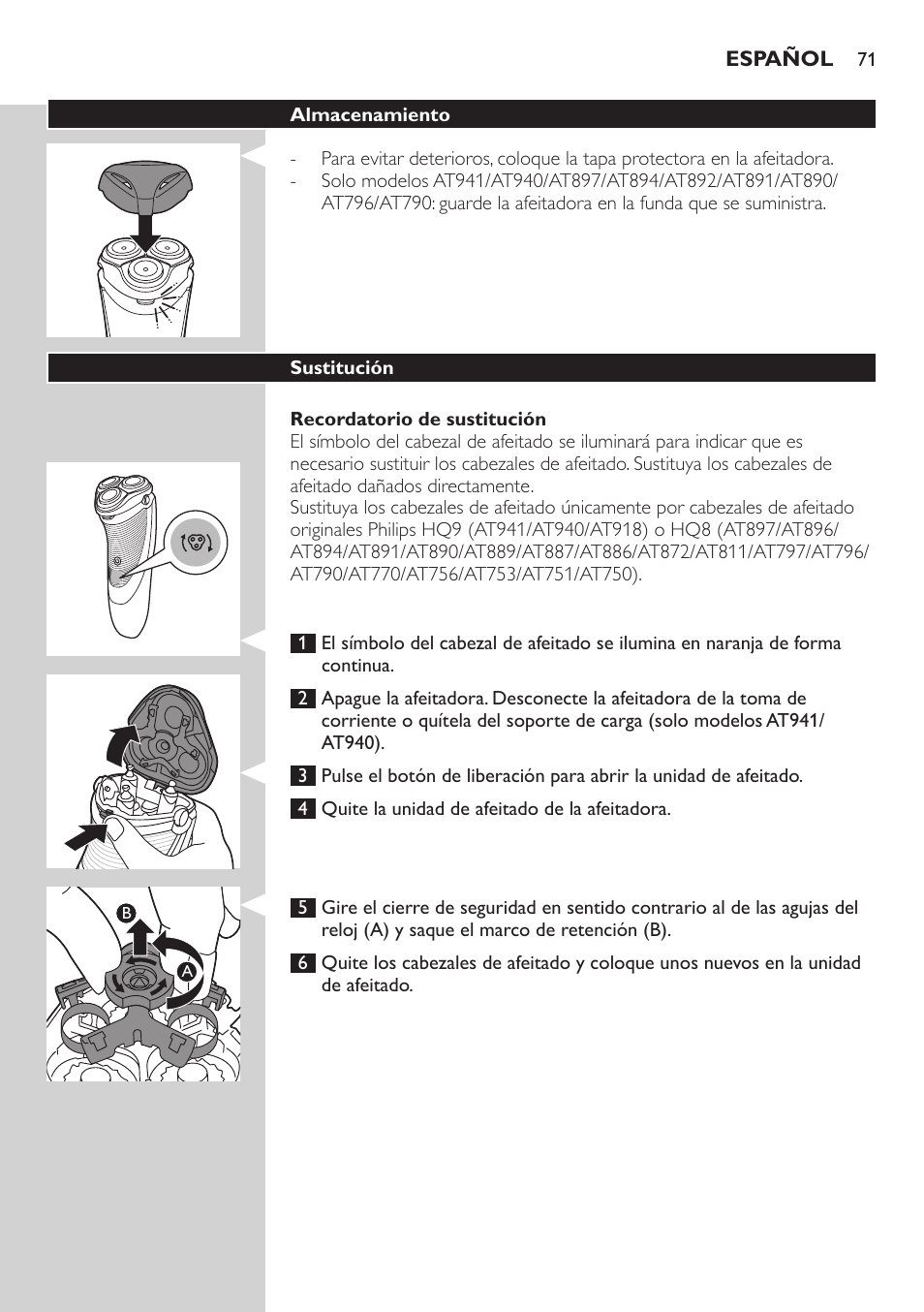 Philips AT899/06 User Manual | Page 71 / 186