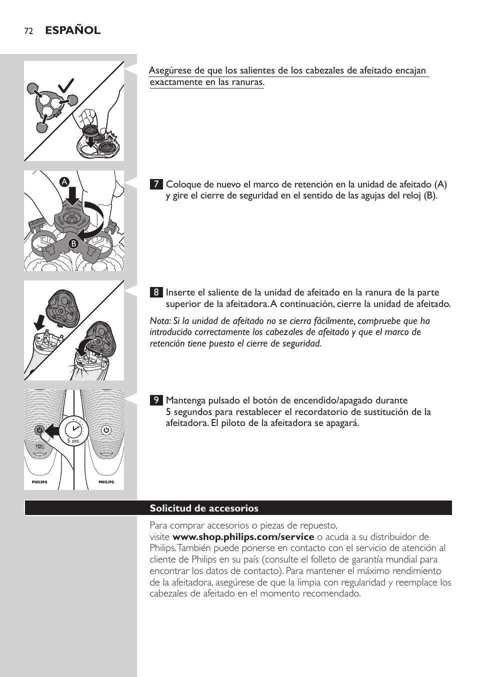 Philips AT899/06 User Manual | Page 72 / 186