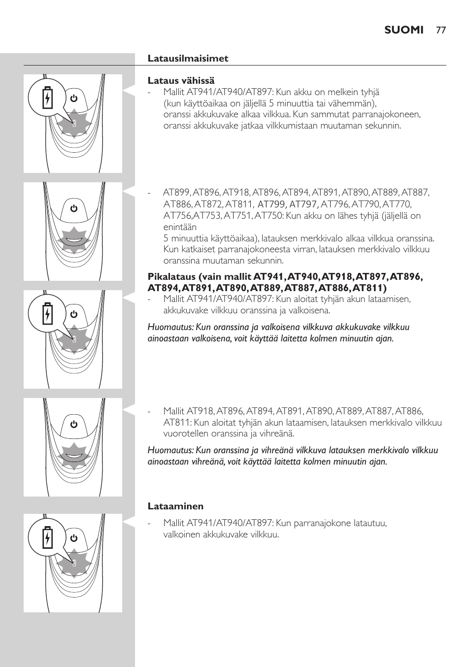 Philips AT899/06 User Manual | Page 77 / 186