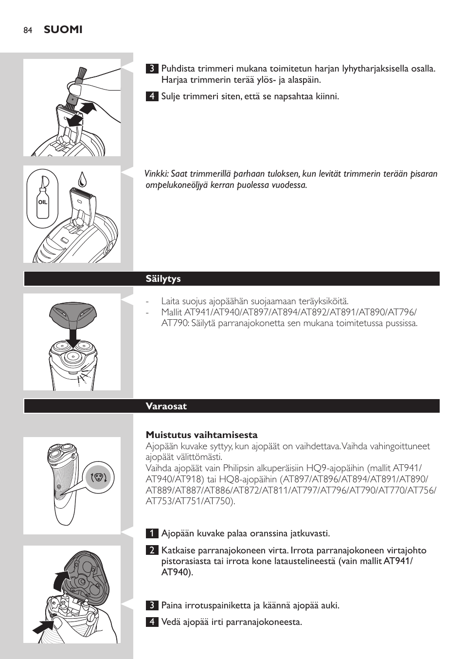 Philips AT899/06 User Manual | Page 84 / 186