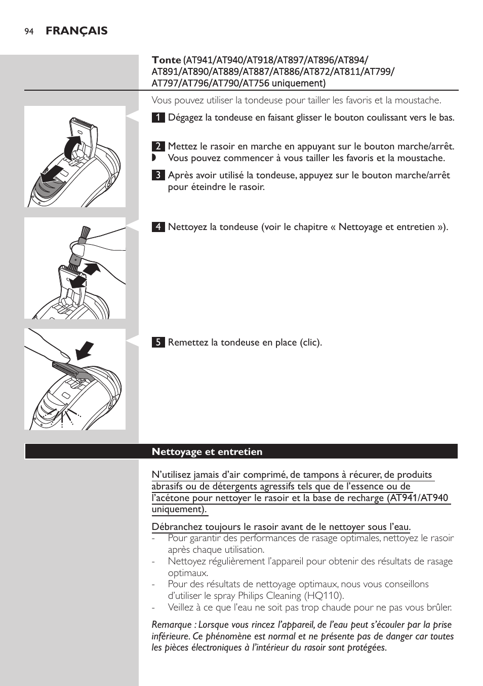 Philips AT899/06 User Manual | Page 94 / 186