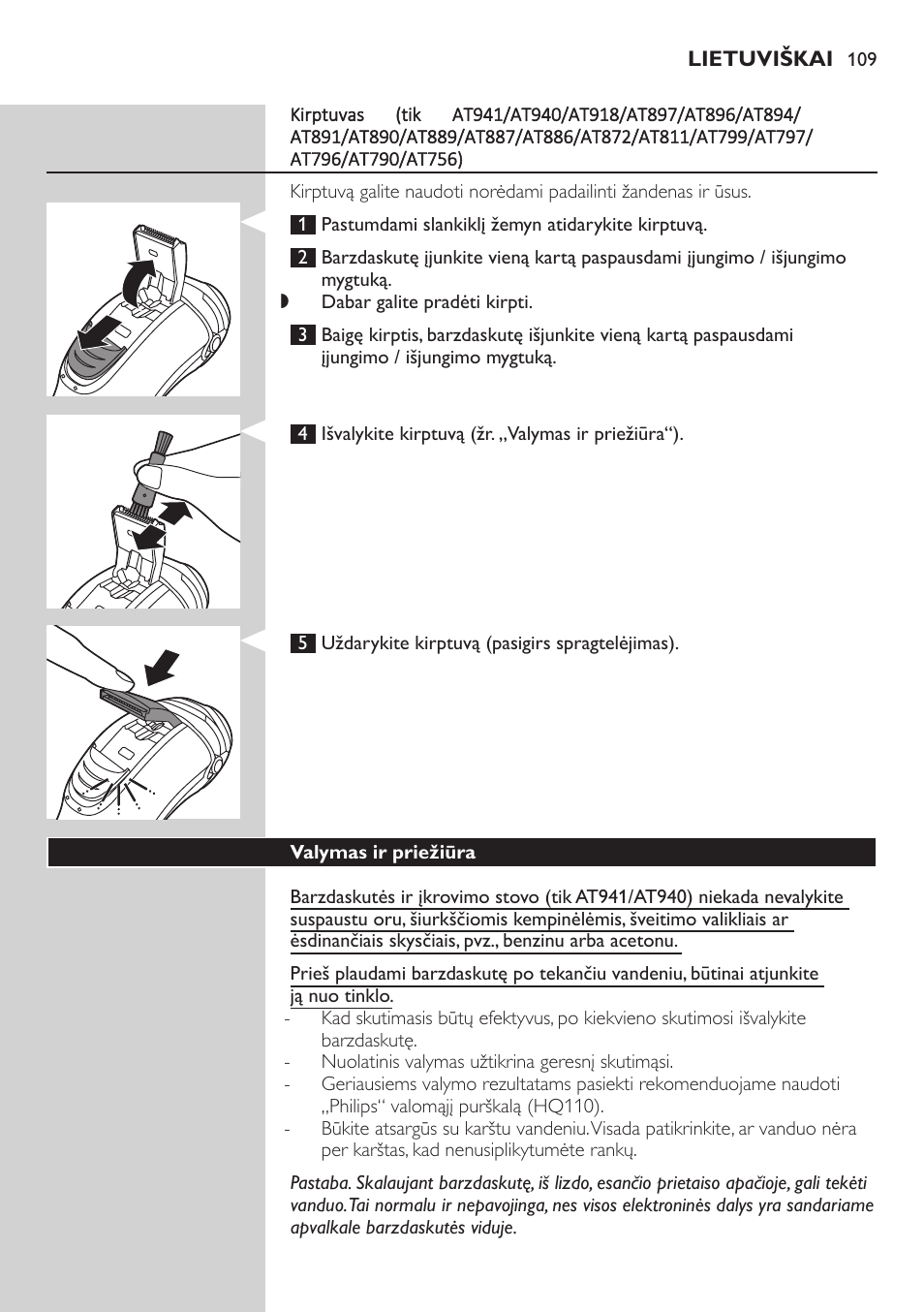 Philips AT899/06 User Manual | Page 109 / 230