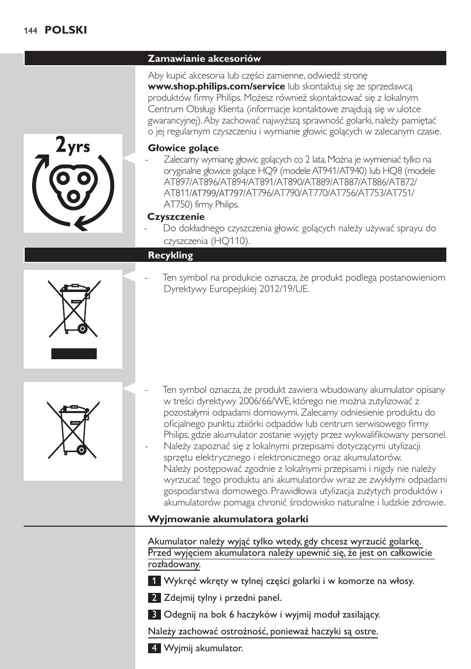 Philips AT899/06 User Manual | Page 144 / 230