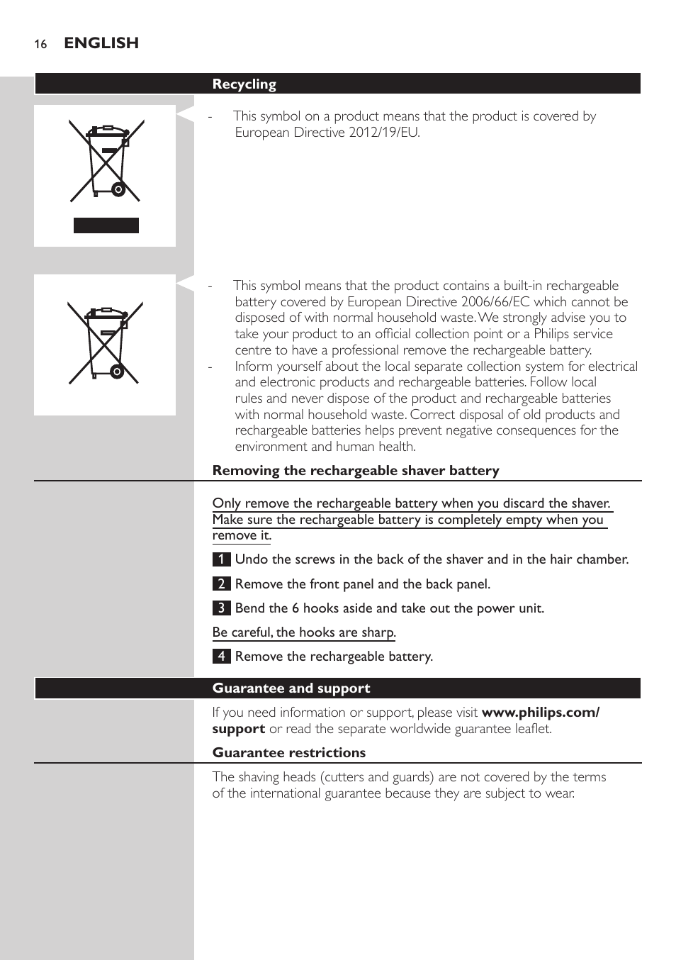 Philips AT899/06 User Manual | Page 16 / 230