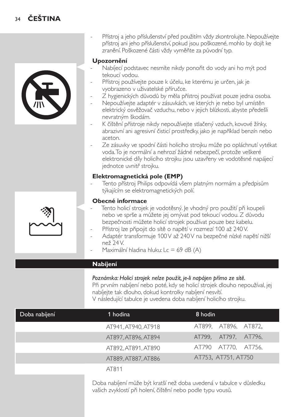 Philips AT899/06 User Manual | Page 34 / 230