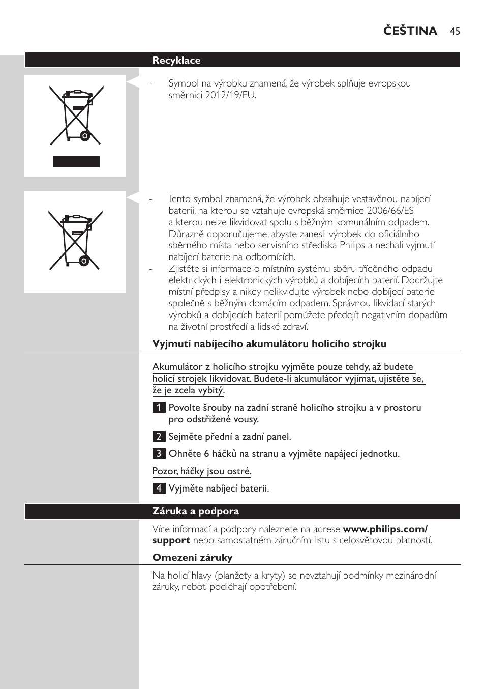 Philips AT899/06 User Manual | Page 45 / 230