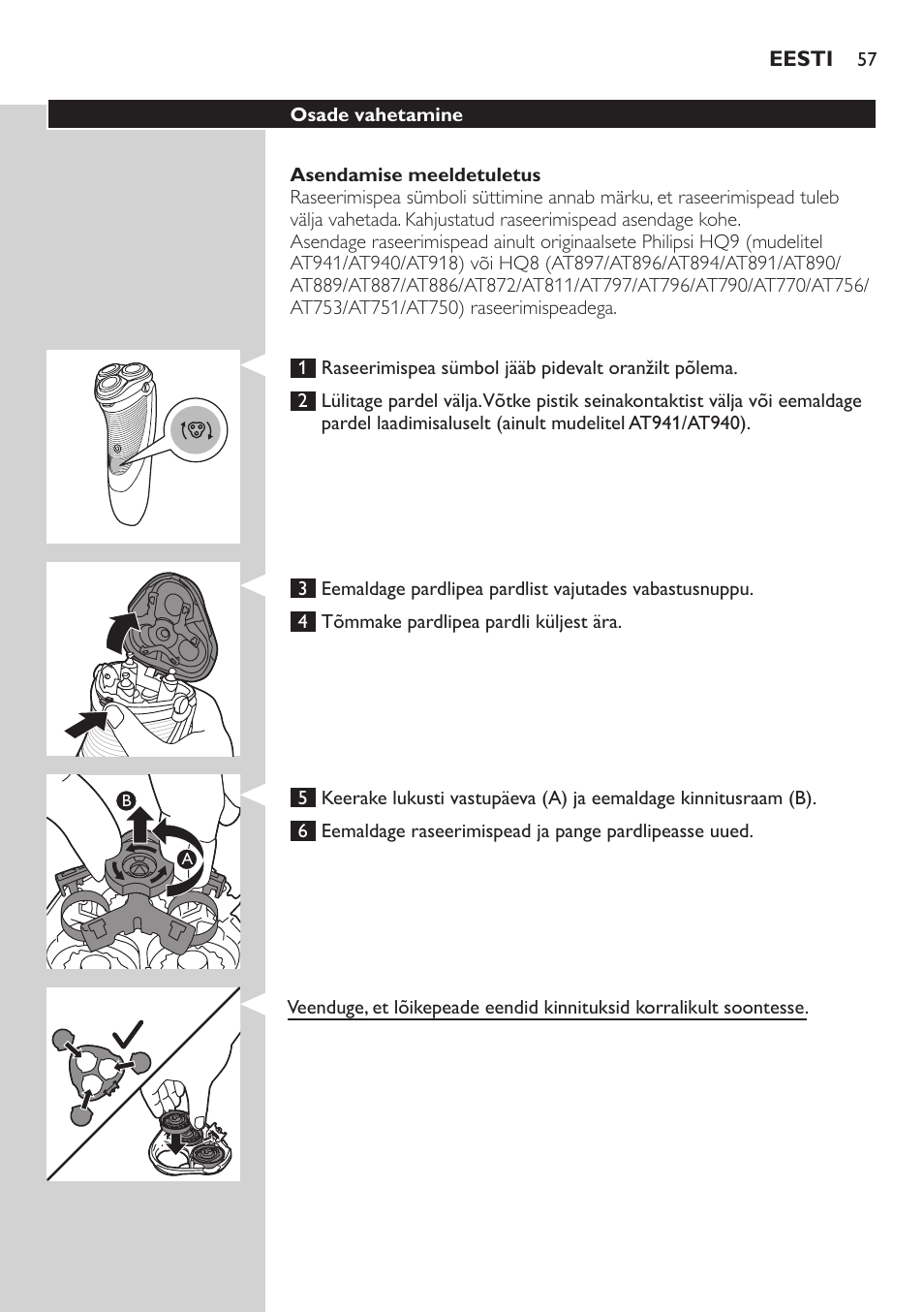 Philips AT899/06 User Manual | Page 57 / 230