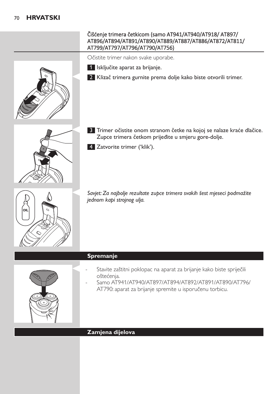 Philips AT899/06 User Manual | Page 70 / 230