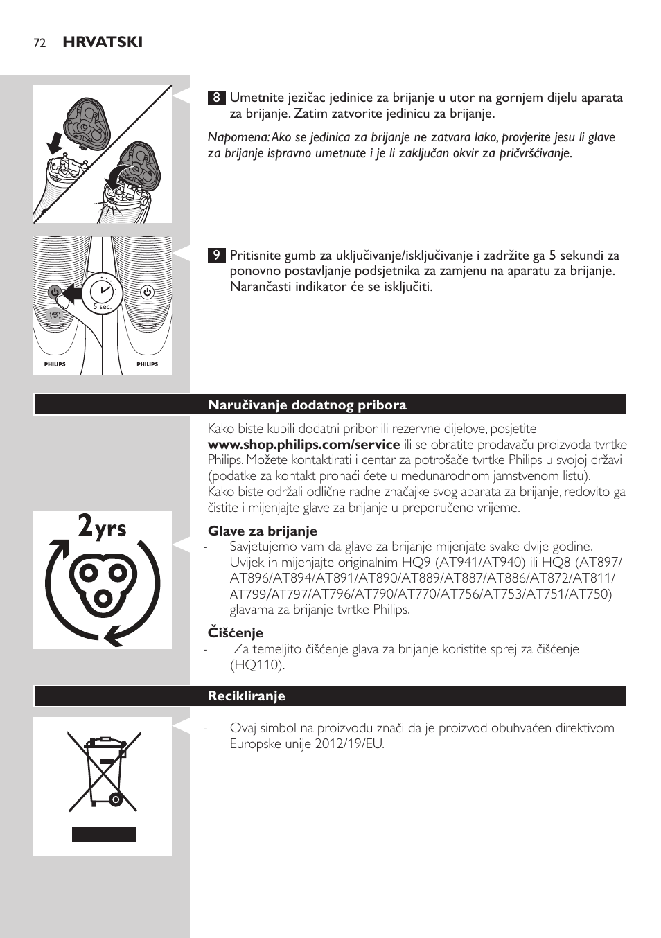 Philips AT899/06 User Manual | Page 72 / 230