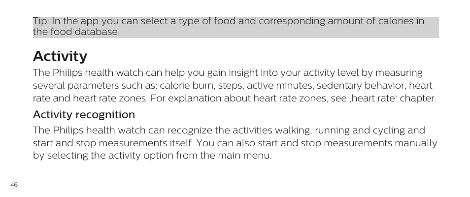 Activity | Philips DL8790/10 User Manual | Page 46 / 92