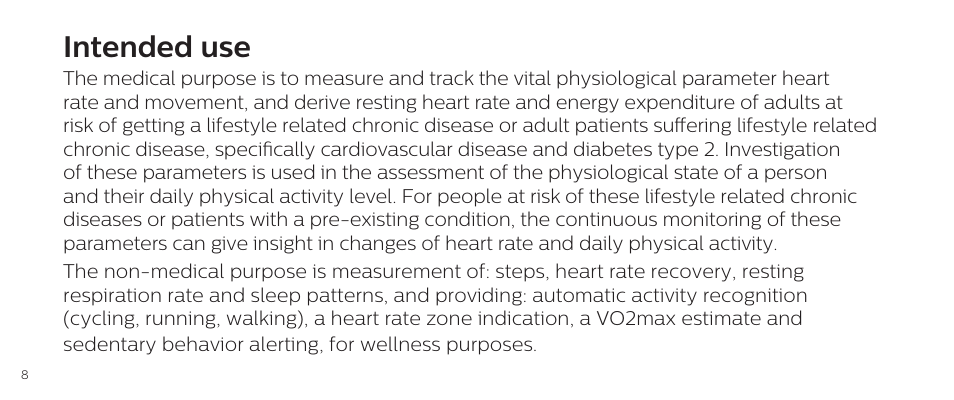 Intended use | Philips DL8790/10 User Manual | Page 8 / 92