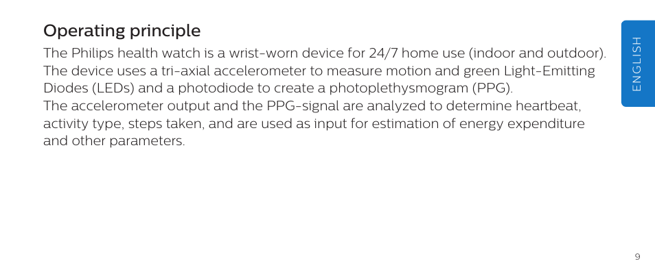 Operating principle | Philips DL8790/10 User Manual | Page 9 / 92