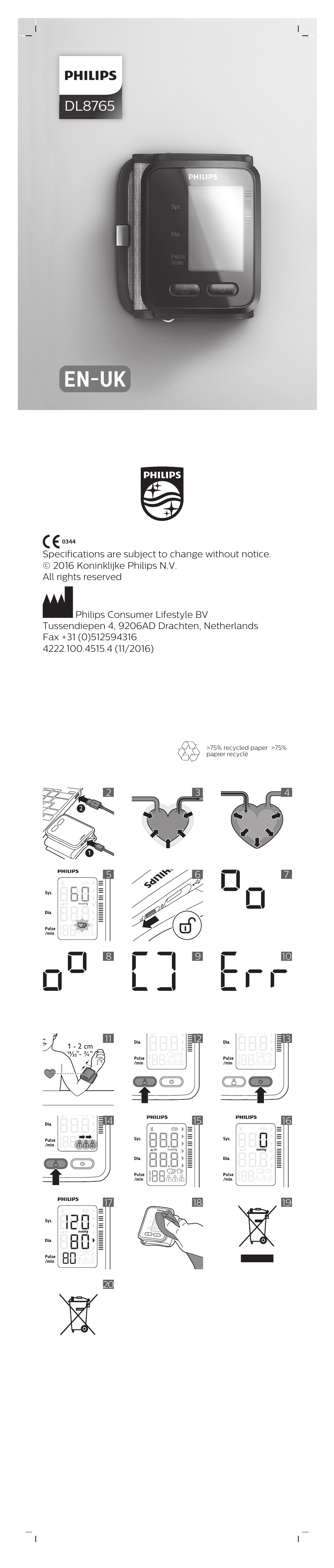 Philips DL8765/15 User Manual | 12 pages