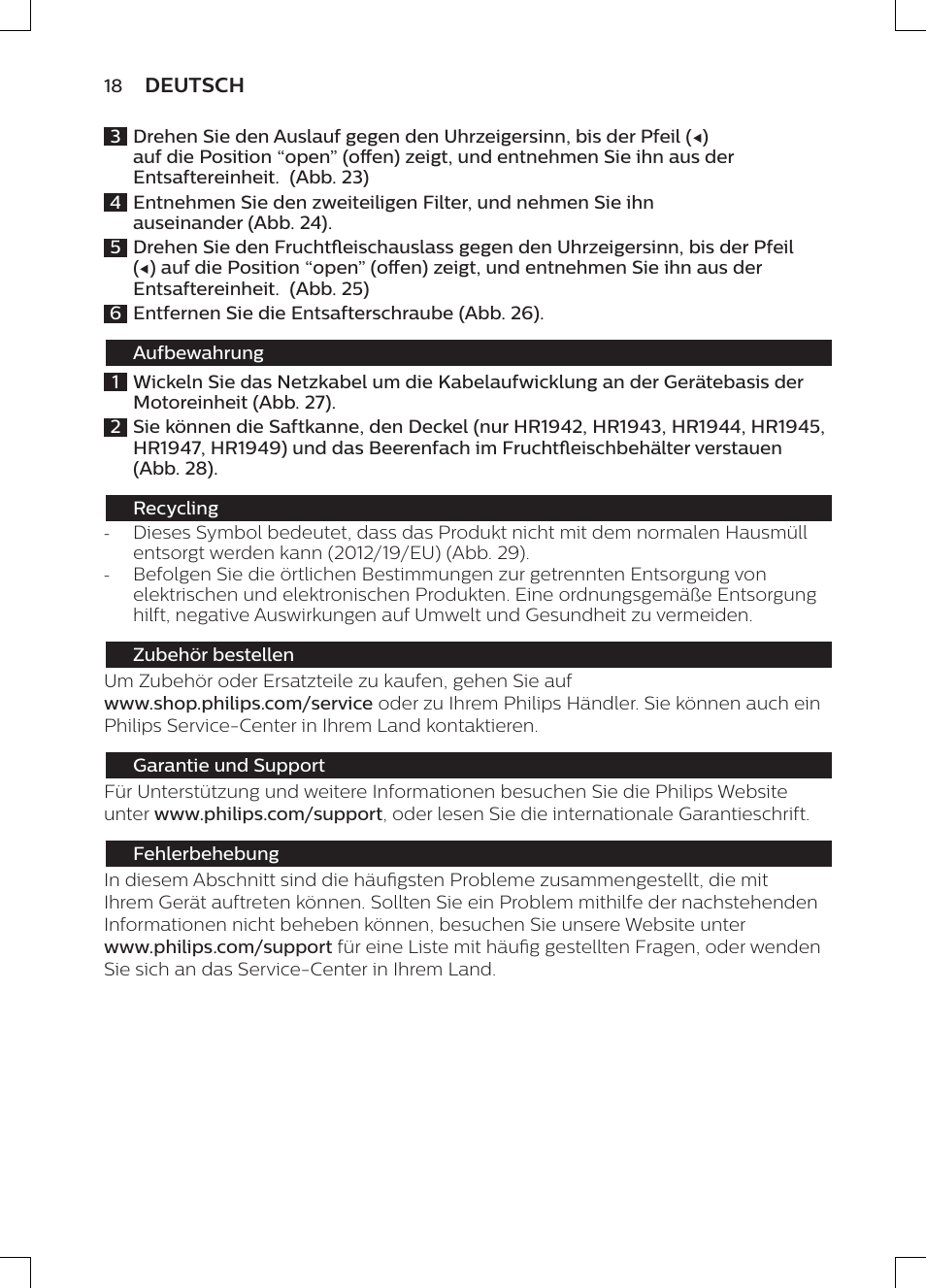 Philips HR1947/31 User Manual | Page 16 / 50
