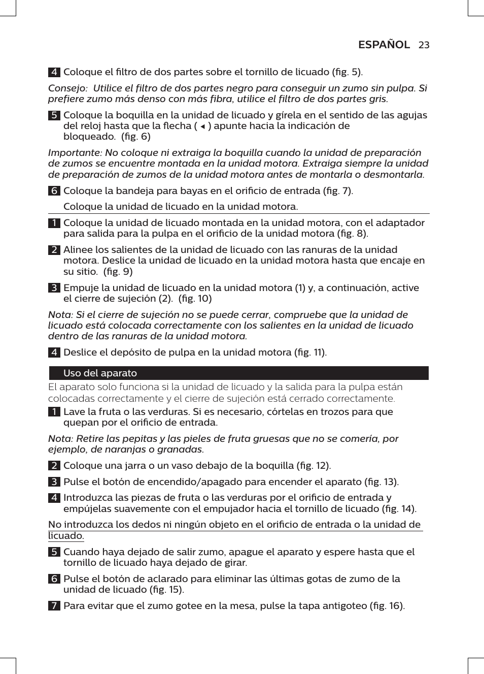 Philips HR1947/31 User Manual | Page 21 / 50