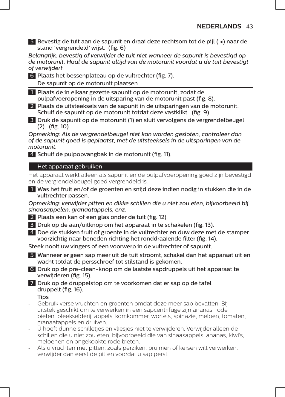 Philips HR1947/31 User Manual | Page 41 / 50