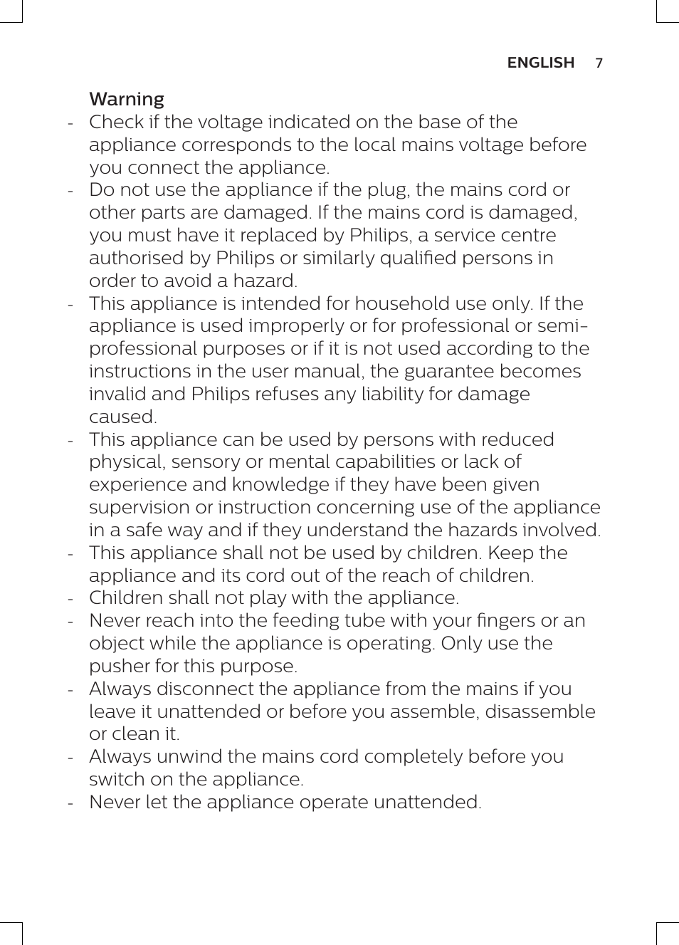 Philips HR1947/31 User Manual | Page 5 / 50