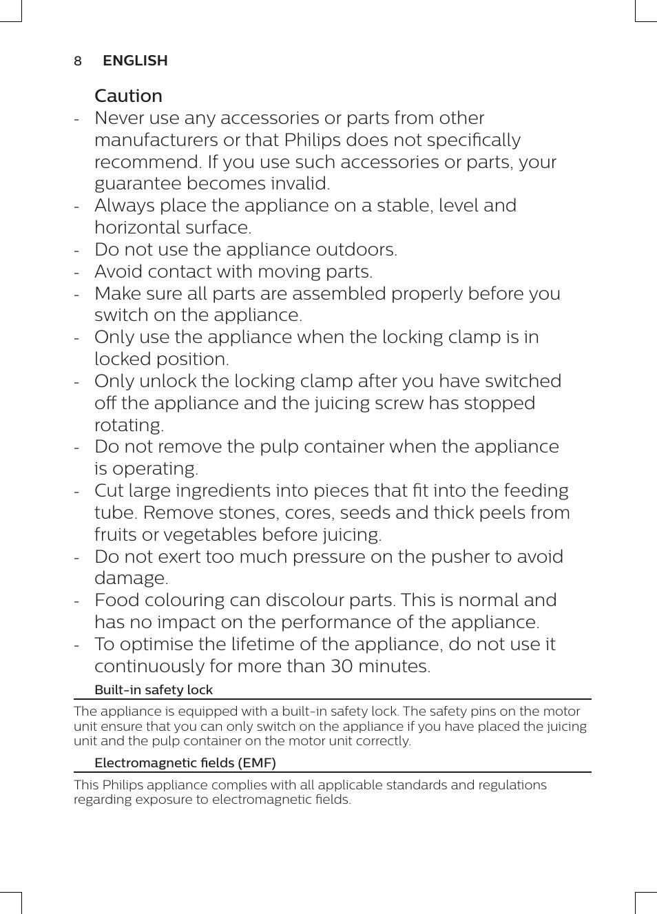 Philips HR1947/31 User Manual | Page 6 / 50