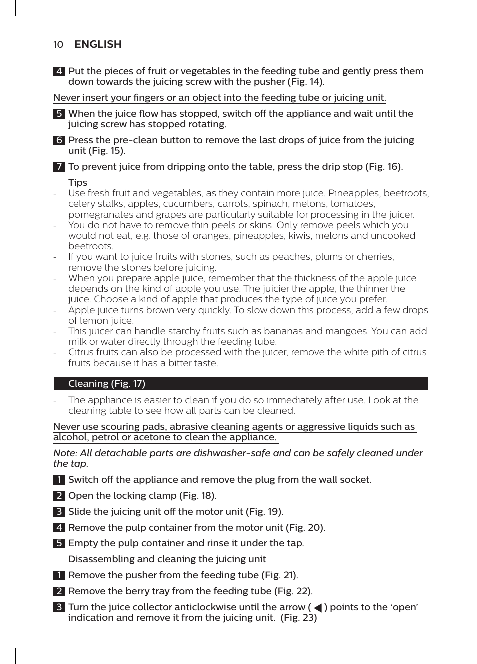 Philips HR1947/31 User Manual | Page 8 / 50