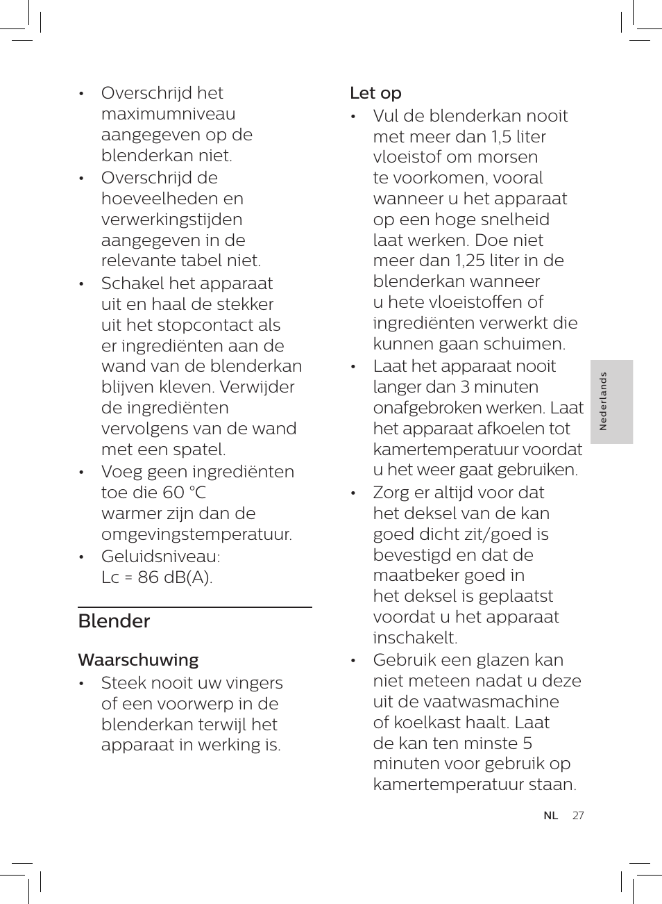 Blender | Philips HR3652/01 User Manual | Page 23 / 82