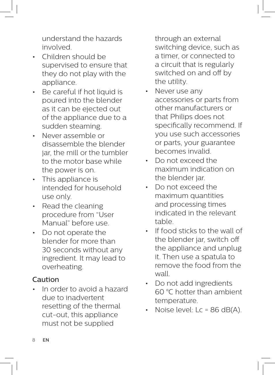 Philips HR3652/01 User Manual | Page 4 / 82