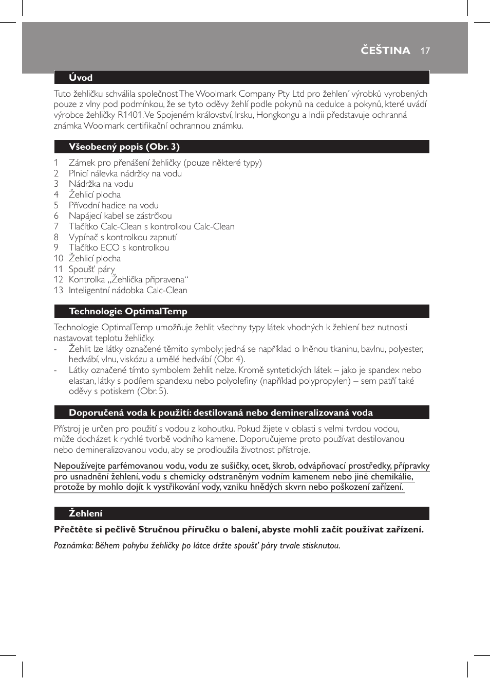 Philips GC7057/20 User Manual | Page 15 / 102