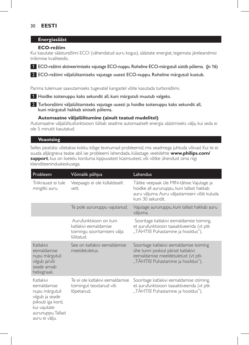 Philips GC7057/20 User Manual | Page 28 / 102