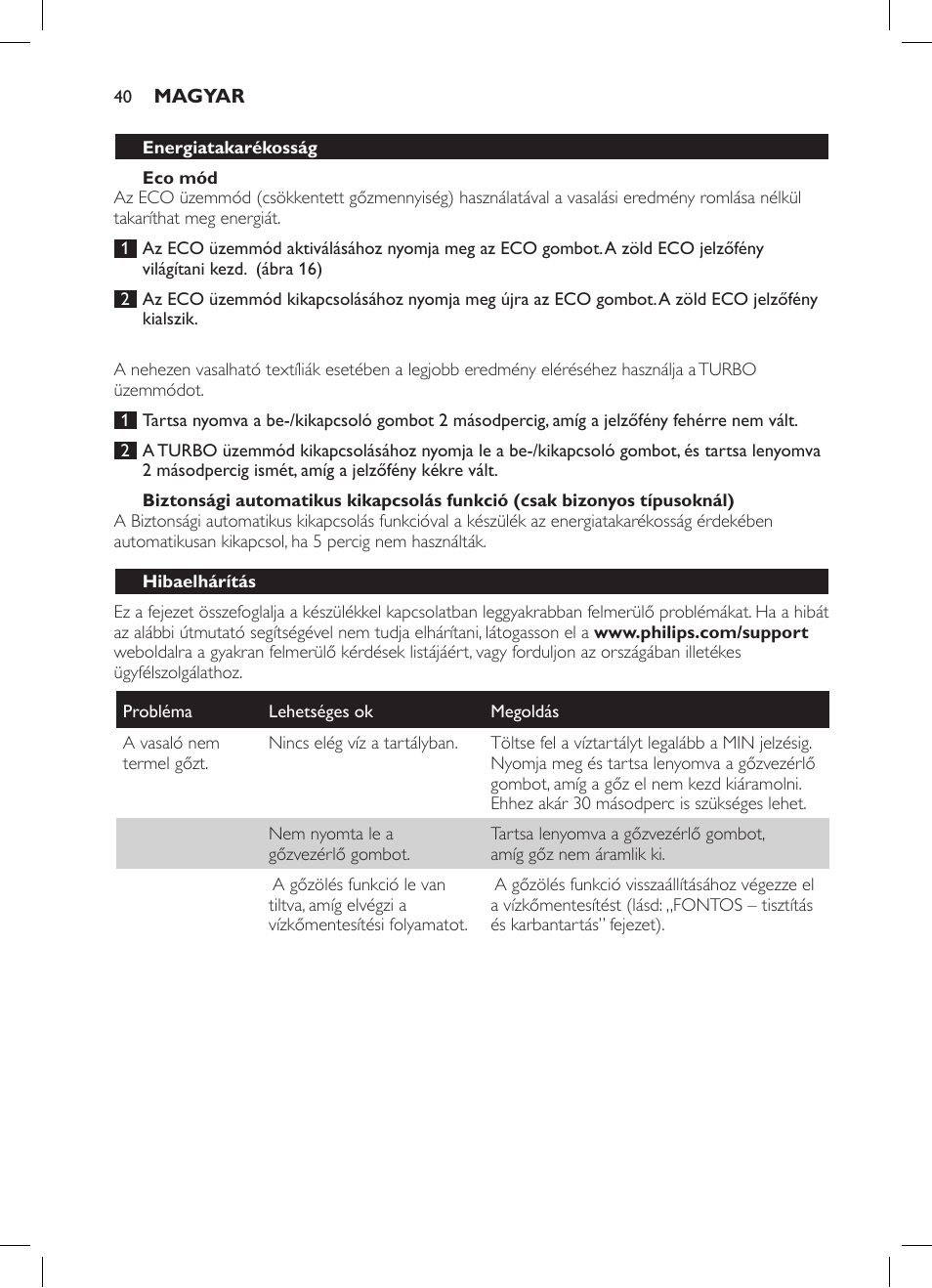 Philips GC7057/20 User Manual | Page 38 / 102